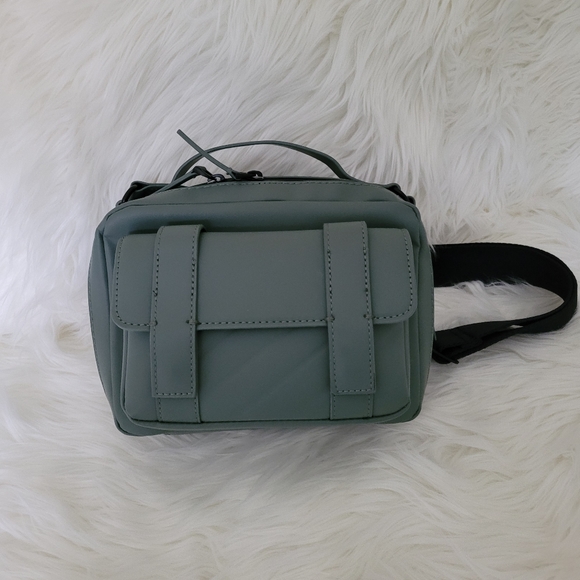 ZARA RUBBERIZED CROSSBODY BAG NEW - Picture 4 of 8